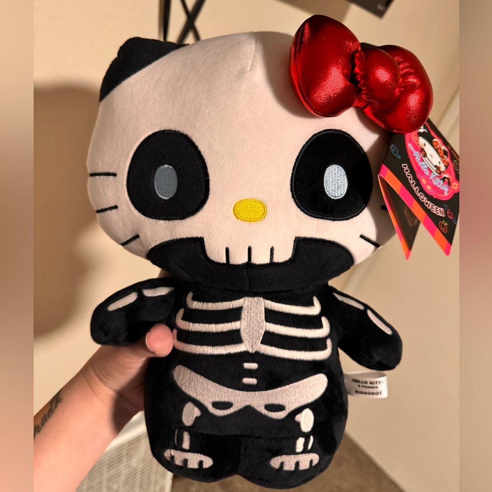KidRobot Hello Kitty Skeleton Plush